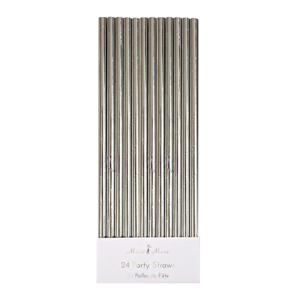 Trinkhalme silber (24)