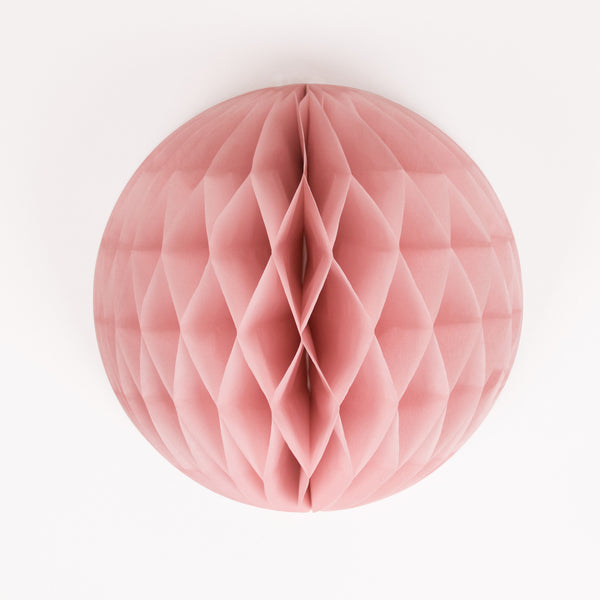 Papier Wabenball rosa pastel