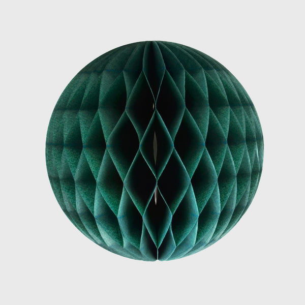 Papier Wabenball dunkelgrün