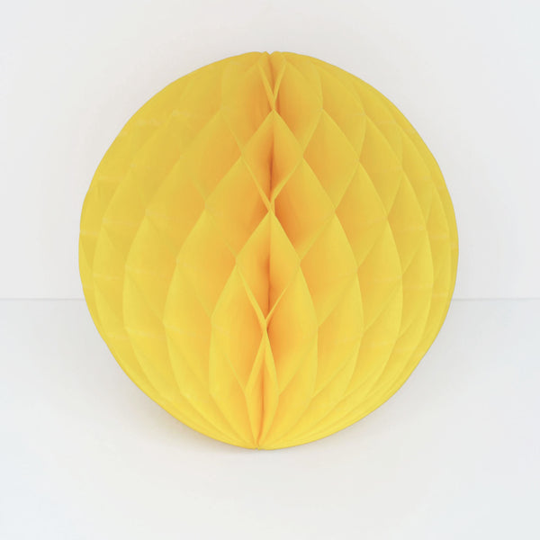 Papier Wabenball gelb
