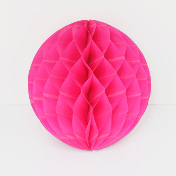 Papier Wabenball pink