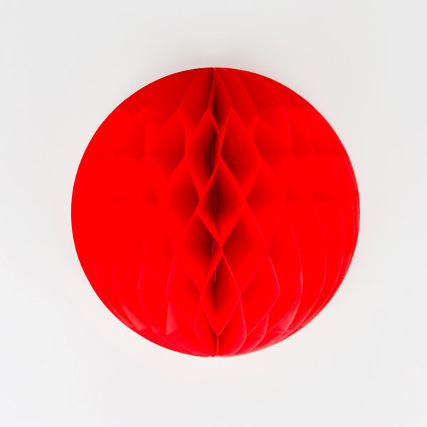 Papier Wabenball rot