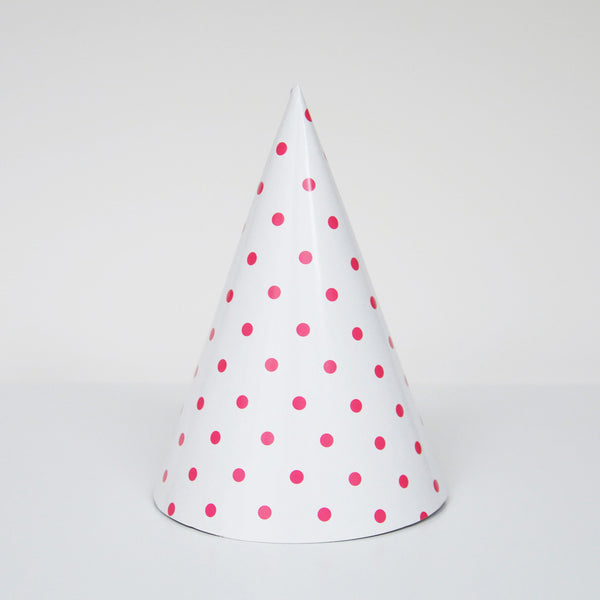 Party Hut Punkte pink (8)