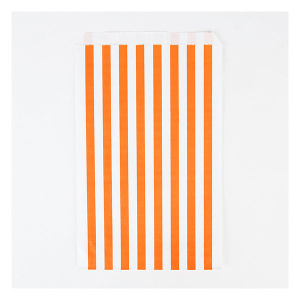 Party Bag orange Streifen (10)