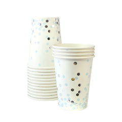 Becher Confetti blau (12)