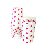 Becher mit pinken Punkten (12)