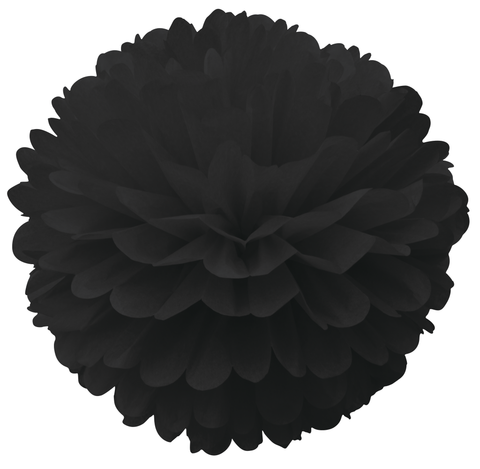 Papier Pompom schwarz (2)