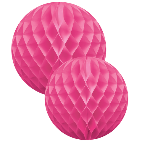 Papier Wabenball groß pink (2)