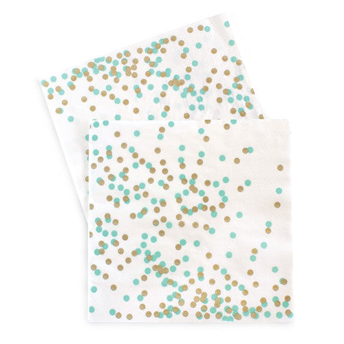 Serviette Confetti mint (20)