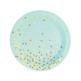 Teller Confetti mint (12)