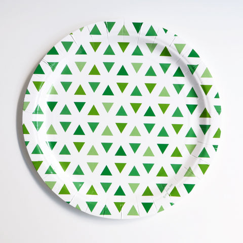 Teller grüne Dreiecke (8)