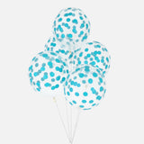 Ballon Confetti blau (5)