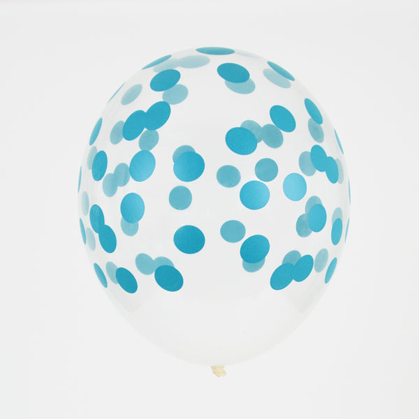 Ballon Confetti blau (5)