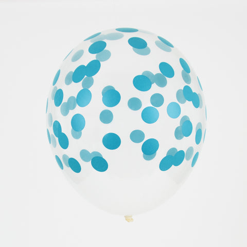 Ballon Confetti blau (5)