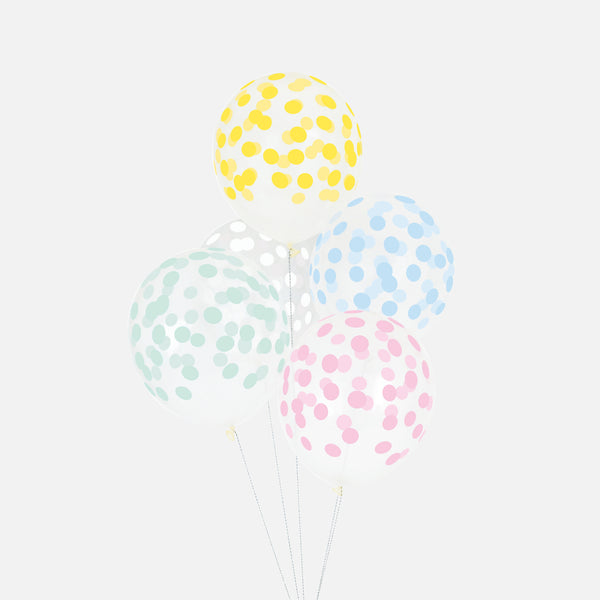 Ballon Confetti pastel (5)