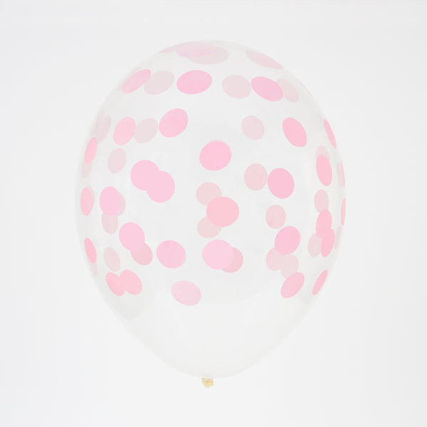 Ballon Confetti rosa (5)