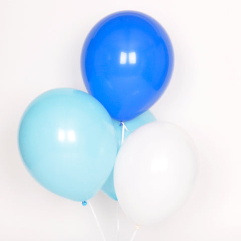 Ballon blau gemischt (10)