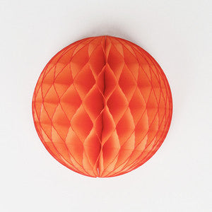 Papier Wabenball orange