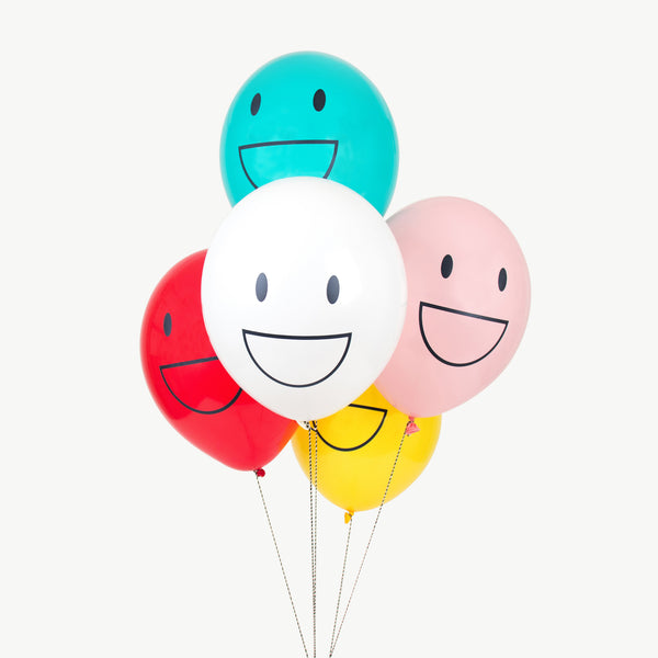 Ballon bunt Smiley (10)