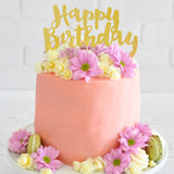 Cake Topper Happy Birthday Glitzer Gold (1)