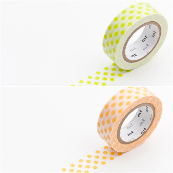 Masking Tape Punkte grün/orange