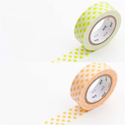 Masking Tape Punkte grün/orange