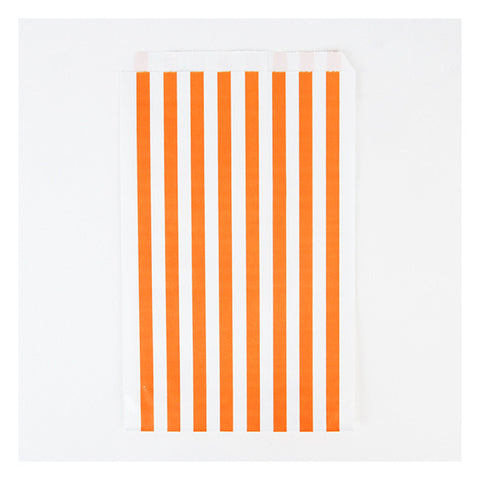 Party Bag orange Streifen (10)