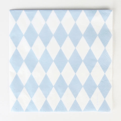 Servietten blaue Diamanten (20)