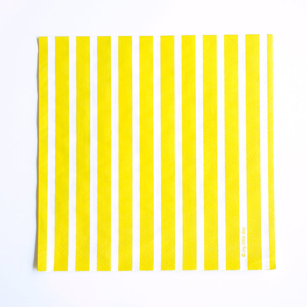 Servietten Streifen gelb (20)
