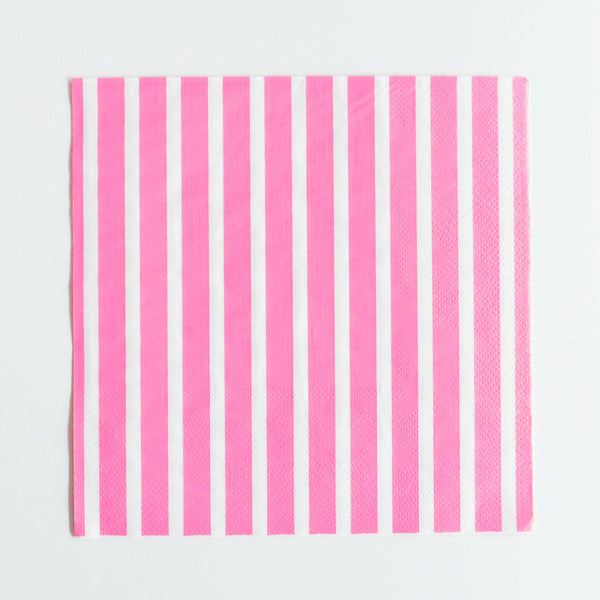 Servietten Streifen pink (20)