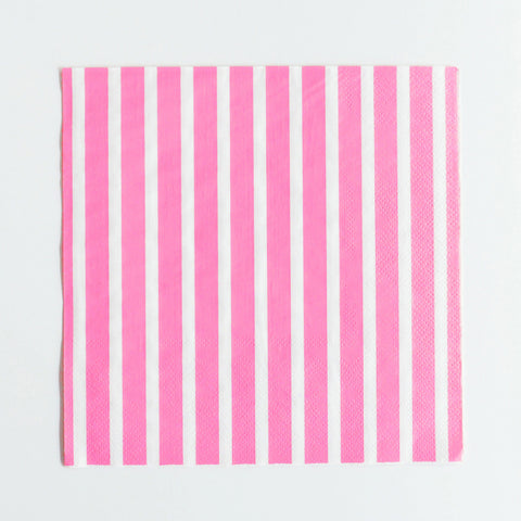 Servietten Streifen pink (20)