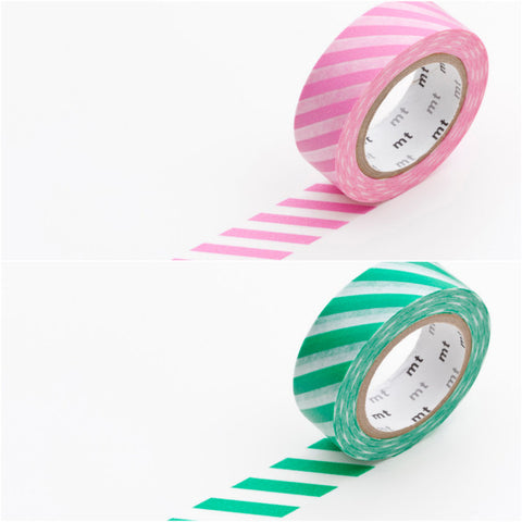 Masking Tape Streifen pink/grün